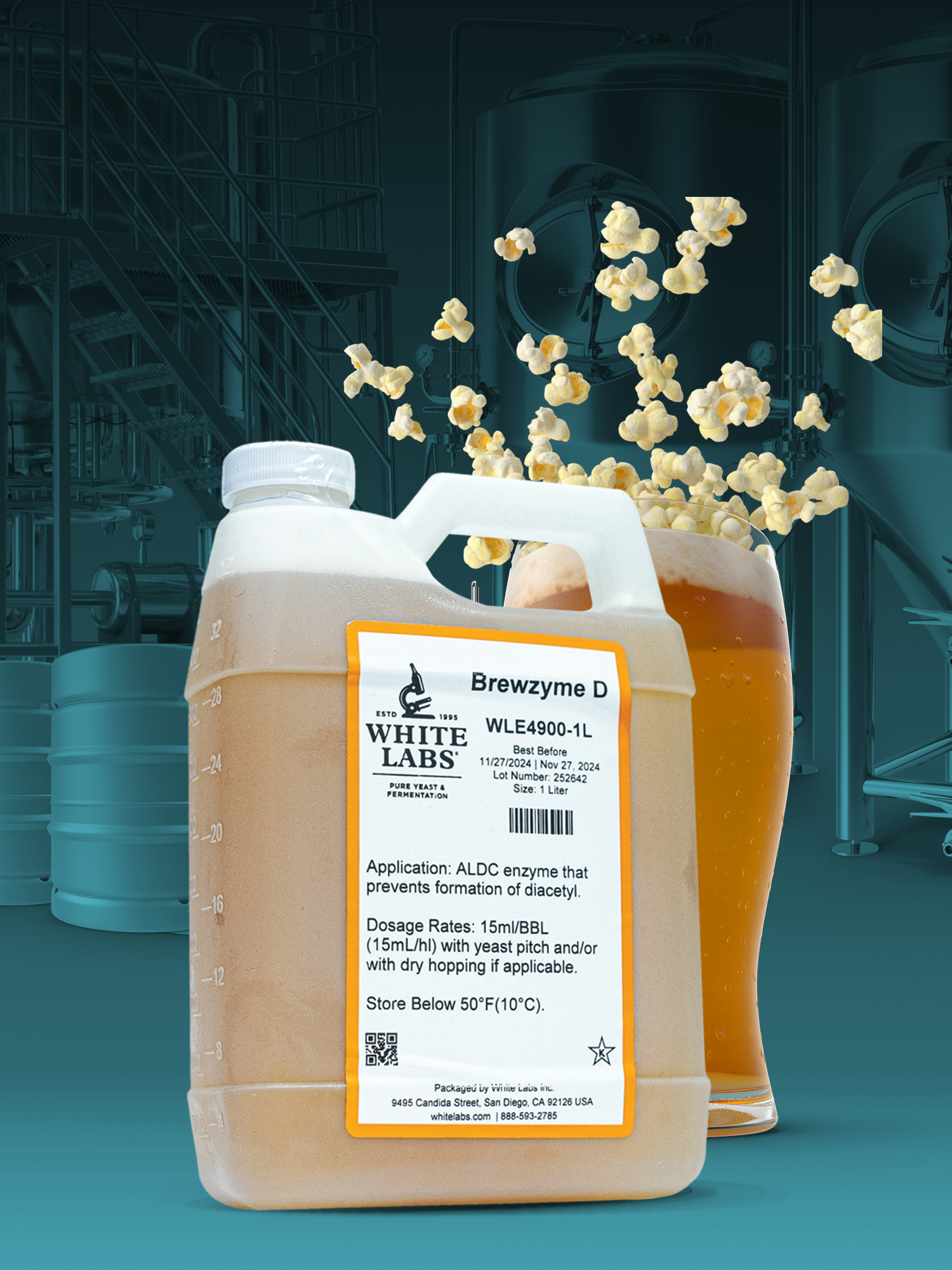 Stop Diacetyl in its tracks with Brewzyme-D